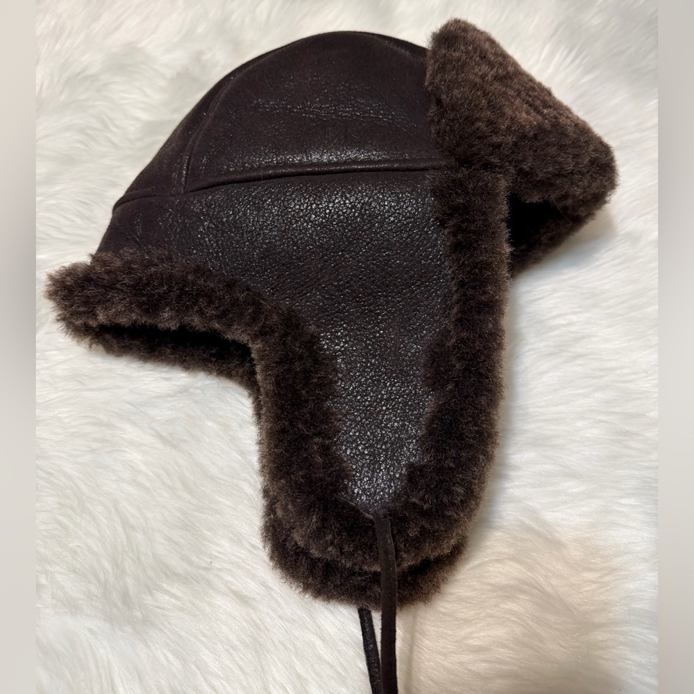 Zavelio NWT Sheepskin Ear Flap Aviator Hat - Picture 3 of 9